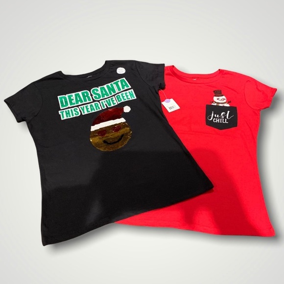 NWT Sequin Christmas Shirts - Picture 1 of 12